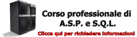 Corso professionale di ASP e SQL.