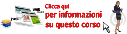 Corso web design con certificazione Adobe su Dreamweaver e Flash CS3. Linguaggio HTML, CSSL per fogli di stile, ASP, SQL, Action Script.